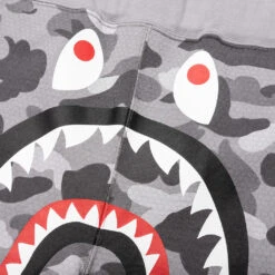 Honeycomb Camo Shark Sweat Shorts - Grey -Feature store A Bathing Ape Honeycomb Camo Shark Sweat Shorts Gray 001SPJ301009M GRA 06 30 23 Feature JP 7