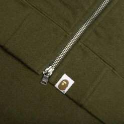 Military Shark Relaxed Fit Full Zip Hoodie - Olive Drab -Feature store A Bathing Ape Military Shark Relaxed Fit Full Zip Hoodie Olive Drab 001ZPI301019M OLD 01 03 23 Feature VR 17