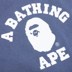 Overdye College L/S Tee - Navy 8 Overdye College L/S Tee - Navy -Feature store A Bathing Ape Overdye College L S Tee Navy 001LTJ301018M NVY 04 17 23 Feature KN 6