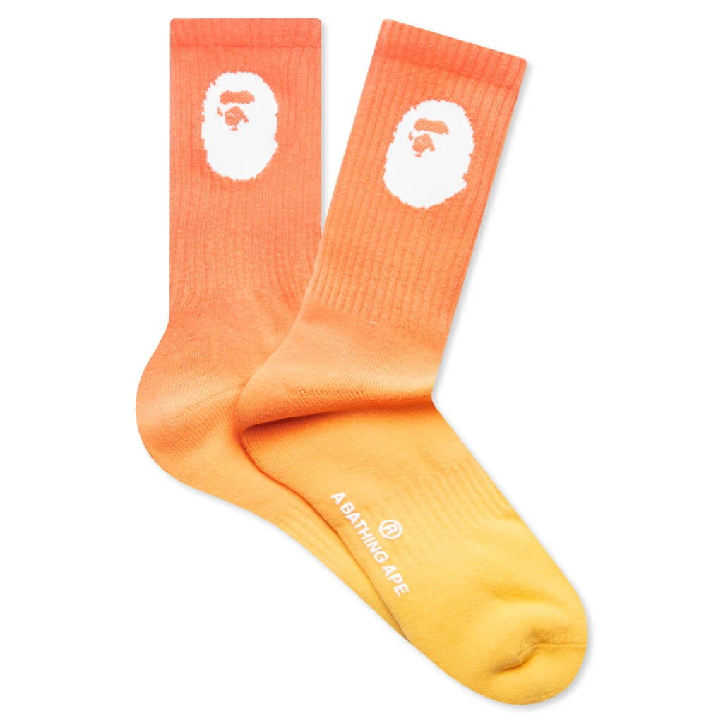 A Bathing Ape Gradation Socks - Orange 3 A Bathing Ape Gradation Socks - Orange