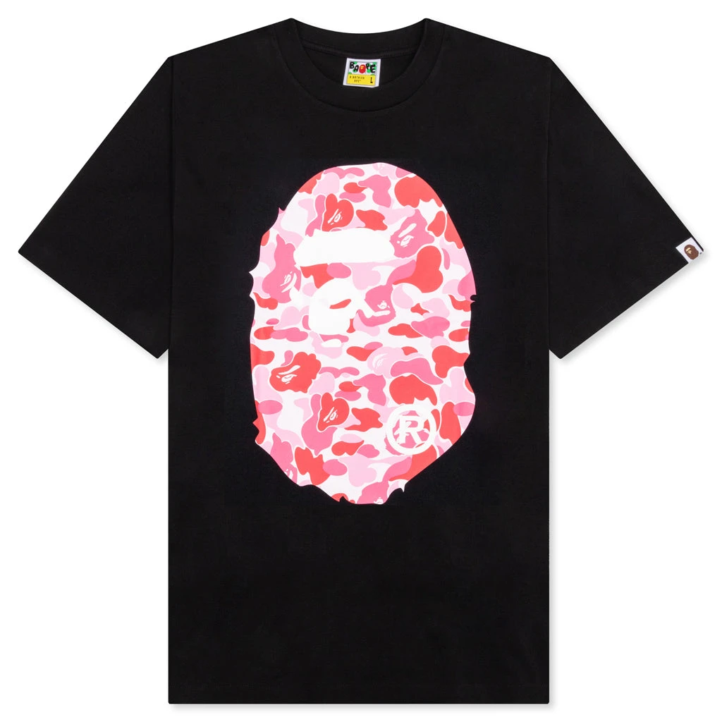 ABC Camo Big Ape Head Tee - Black/Pink 3 ABC Camo Big Ape Head Tee - Black/Pink