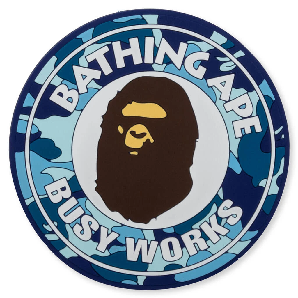 ABC Camo Busy Works Rubber Coaster - Blue 2 ABC Camo Busy Works Rubber Coaster - Blue