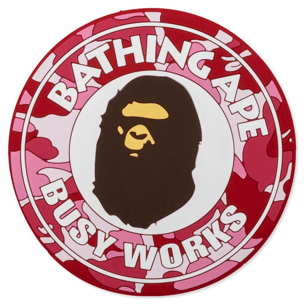 ABC Camo Busy Works Rubber Coaster - Pink 3 ABC Camo Busy Works Rubber Coaster - Pink