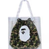 ABC Camo Clear Tote Bag - Green 1 ABC Camo Clear Tote Bag - Green -Feature store ABC Camo Clear Tote Bag Green 001BAL301001M GRN 08 06 25 Feature JA