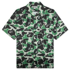ABC Camo Open Collar S/S Shirt - Green