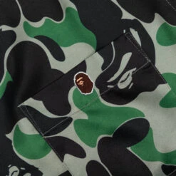 ABC Camo Open Collar S/S Shirt - Green -Feature store ABC Camo Open Collar S S Shirt Green 001SRL301007M GRN 08 10 25 Feature JA 6