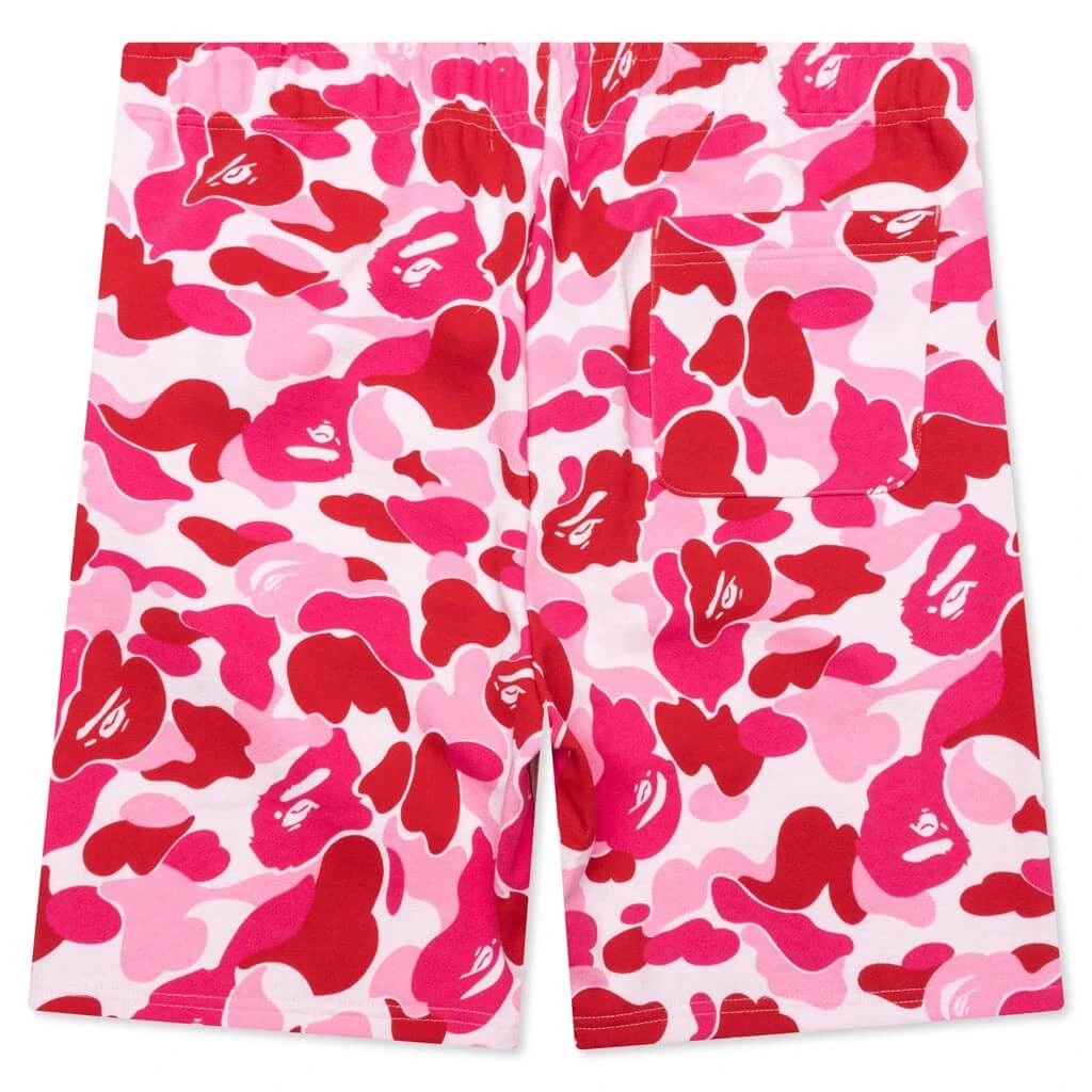 ABC Camo Shark Sweat Shorts - Pink 4 ABC Camo Shark Sweat Shorts - Pink - Image 2