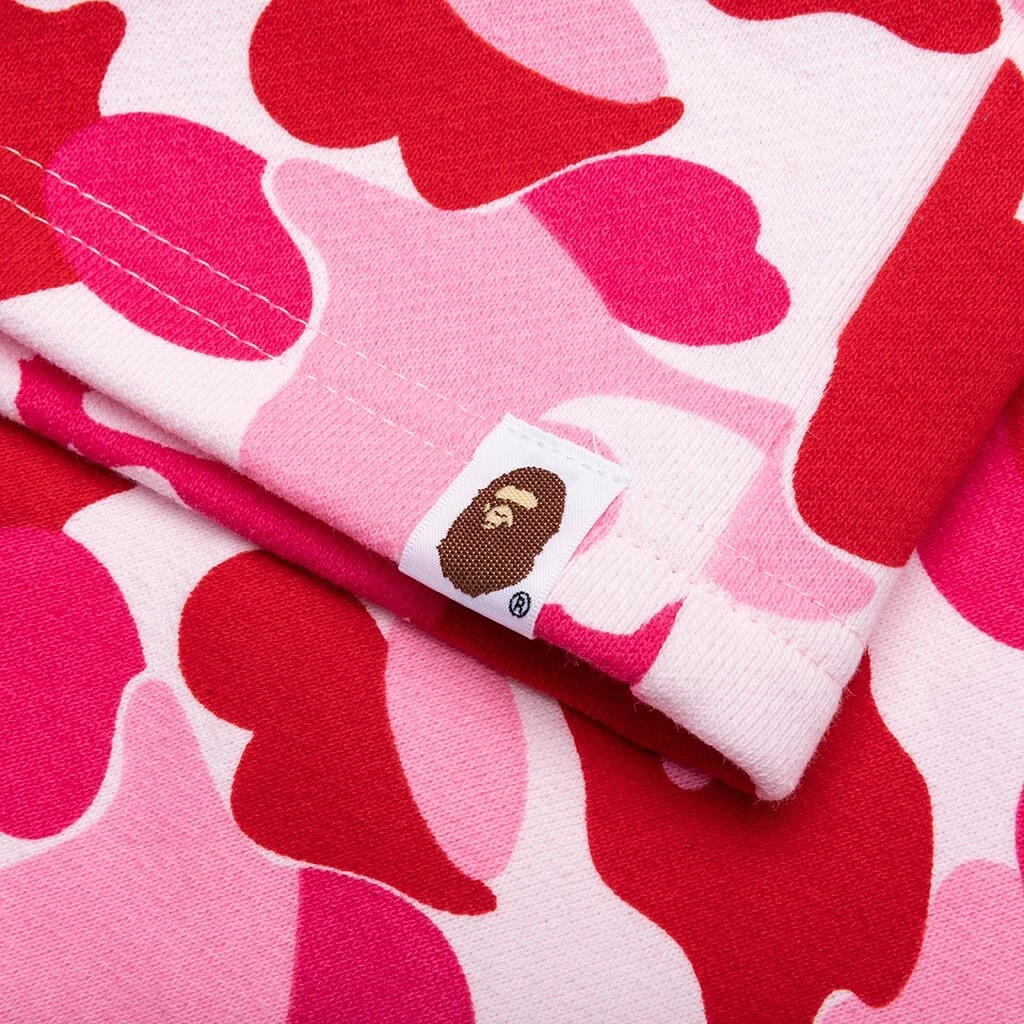 ABC Camo Shark Sweat Shorts - Pink 5 ABC Camo Shark Sweat Shorts - Pink - Image 3