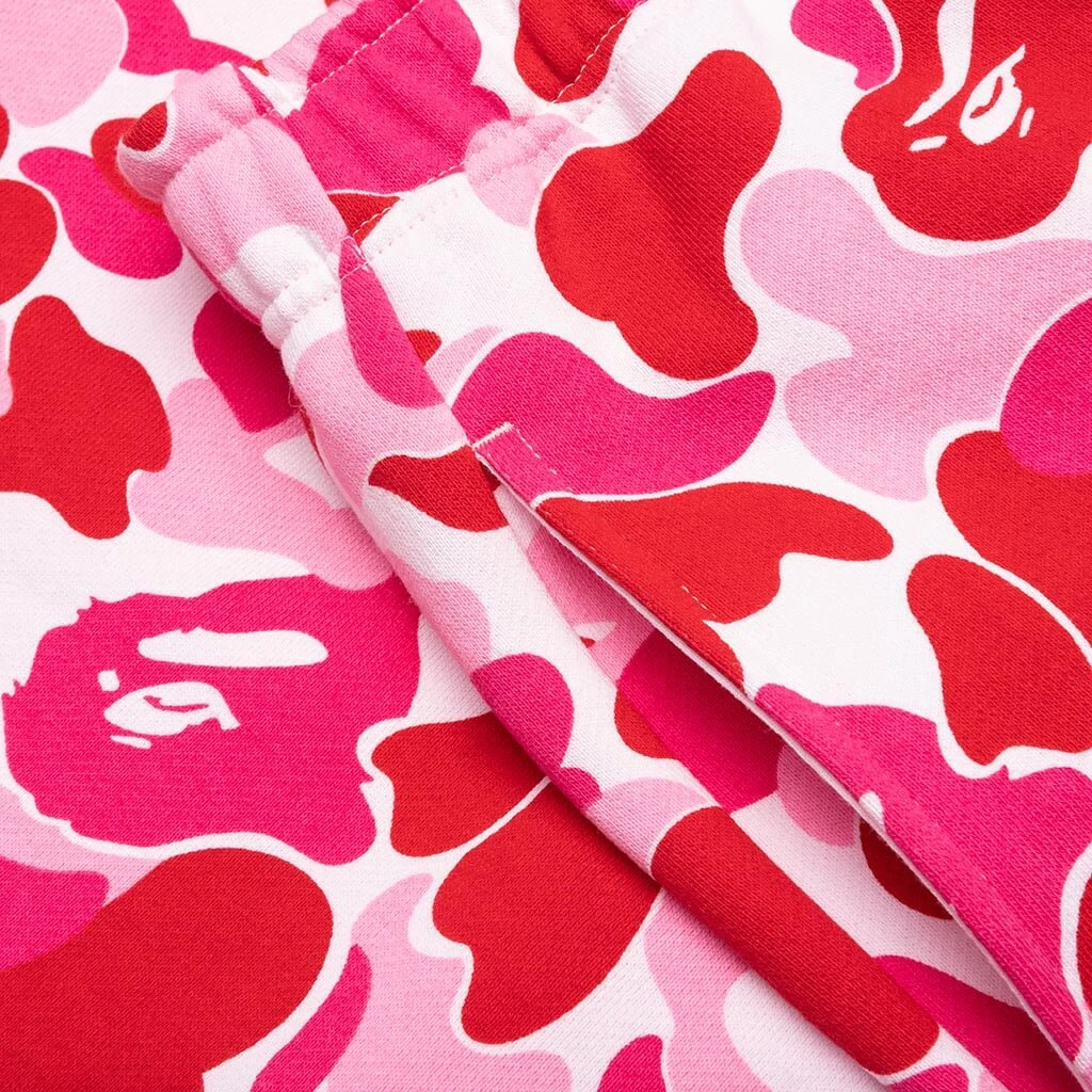 ABC Camo Shark Sweat Shorts - Pink 6 ABC Camo Shark Sweat Shorts - Pink - Image 4