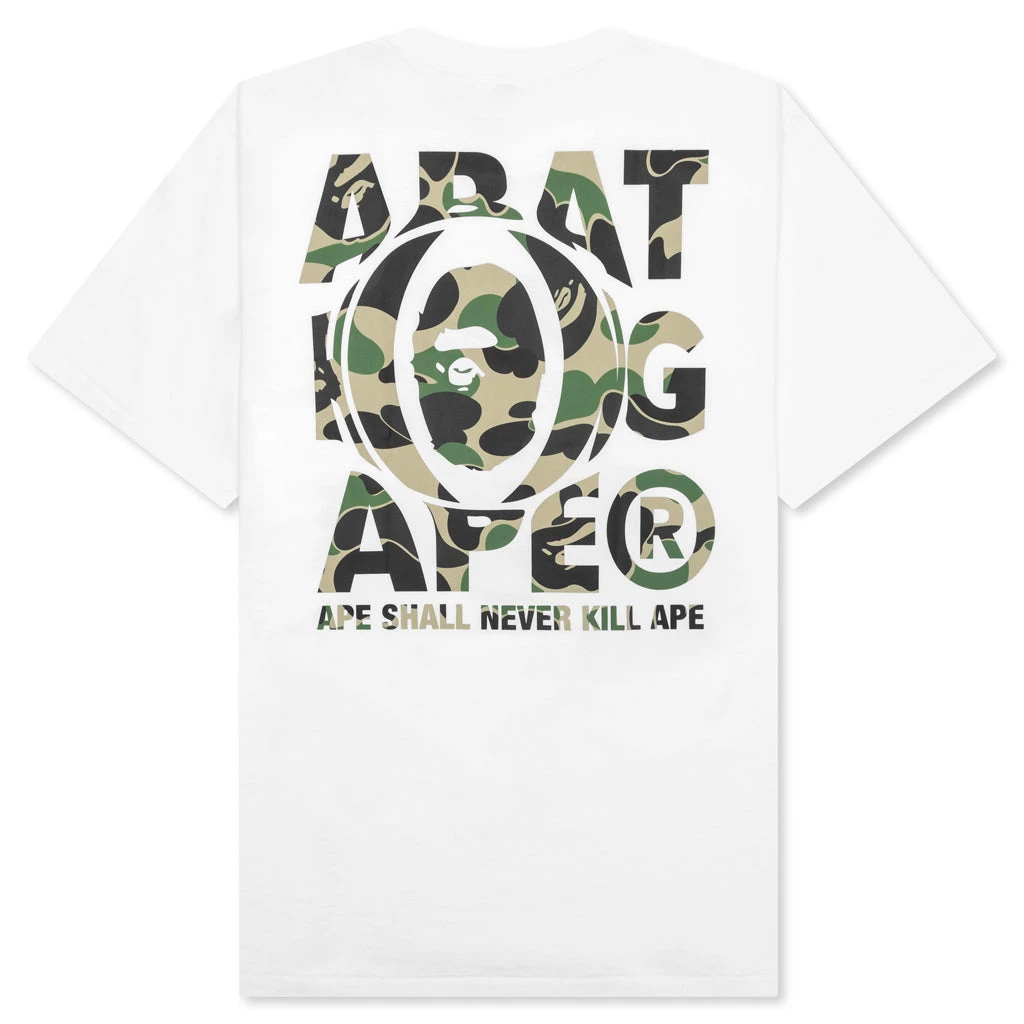 Abc Camo Ape Head Relaxed Fit Tee - White 4 Abc Camo Ape Head Relaxed Fit Tee - White - Image 2
