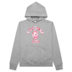 Abc Camo College Pullover Hoodie - Gray