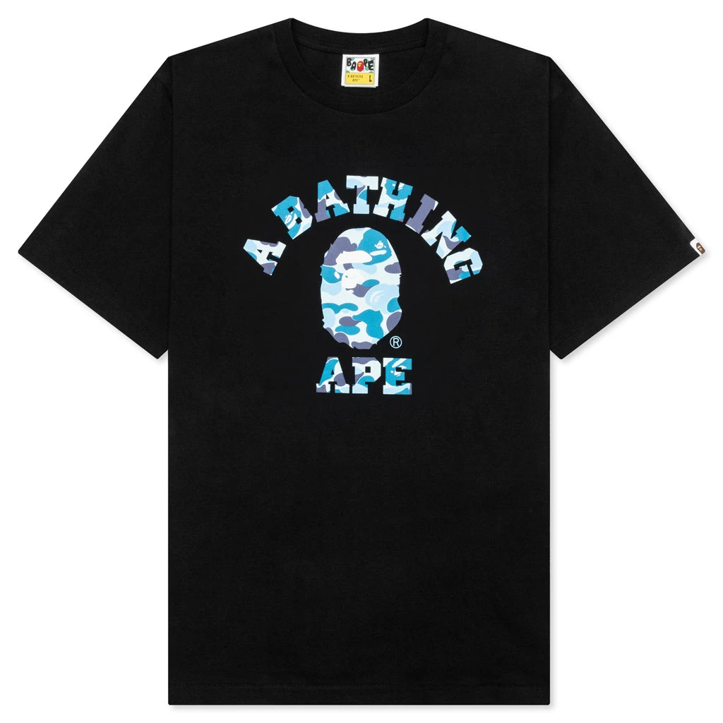 Abc Camo College Tee - Black/Blue 3 Abc Camo College Tee - Black/Blue