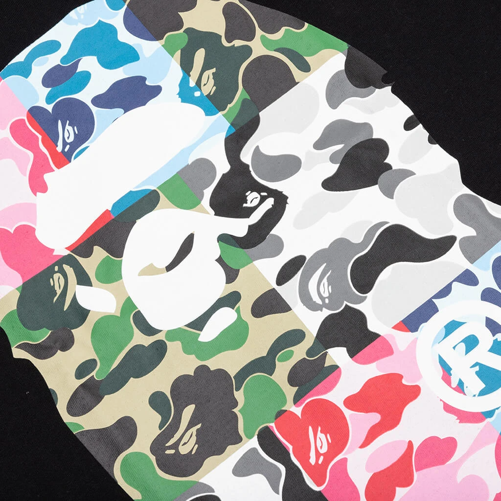 Abc Camo Crazy Big Ape Head Tee - Black 5 Abc Camo Crazy Big Ape Head Tee - Black - Image 3