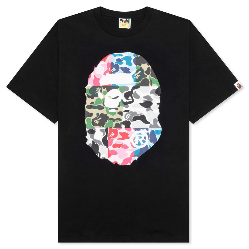 Abc Camo Crazy Big Ape Head Tee - Black 3 Abc Camo Crazy Big Ape Head Tee - Black