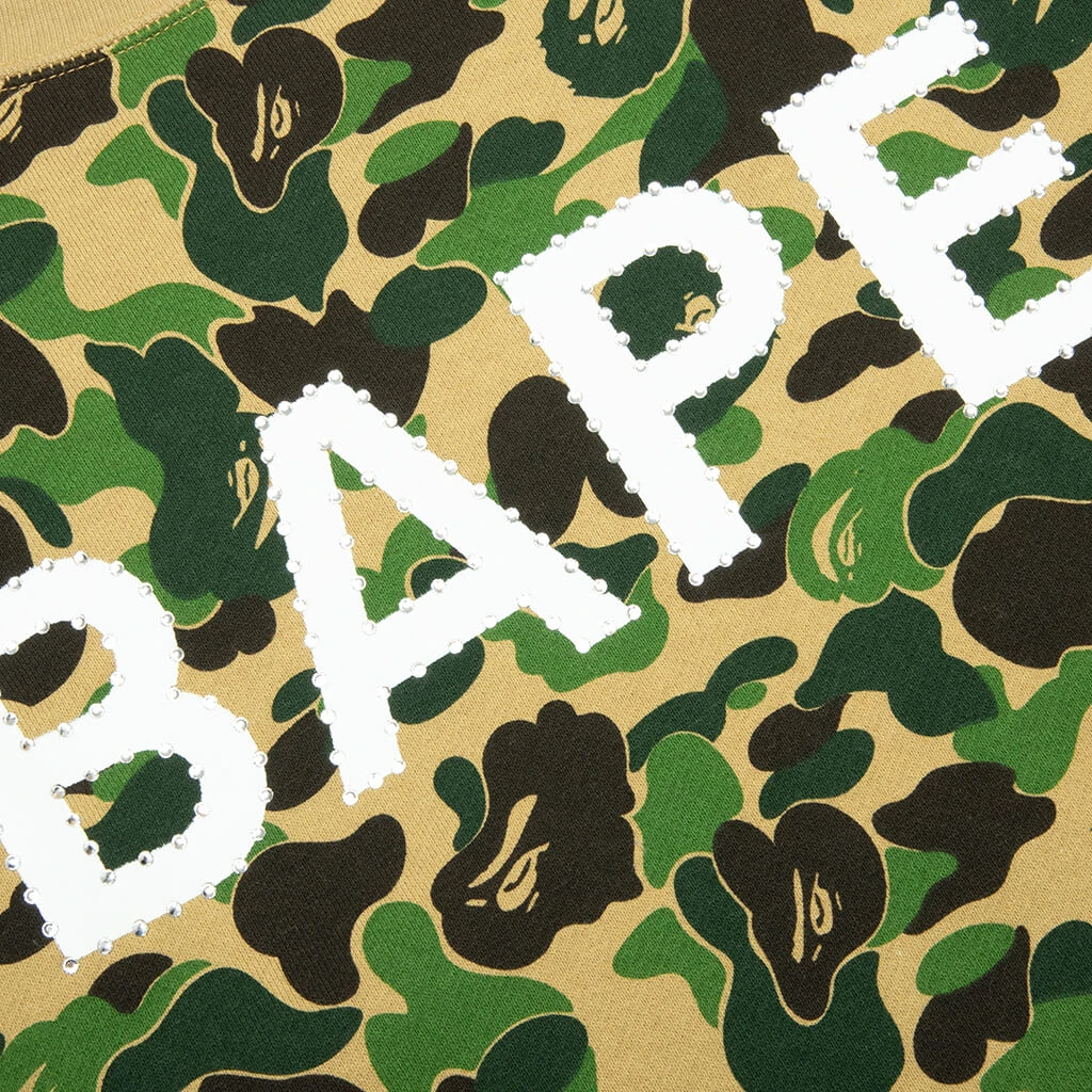 Abc Camo Crystal Stone Crewneck - Green 6 Abc Camo Crystal Stone Crewneck - Green - Image 4