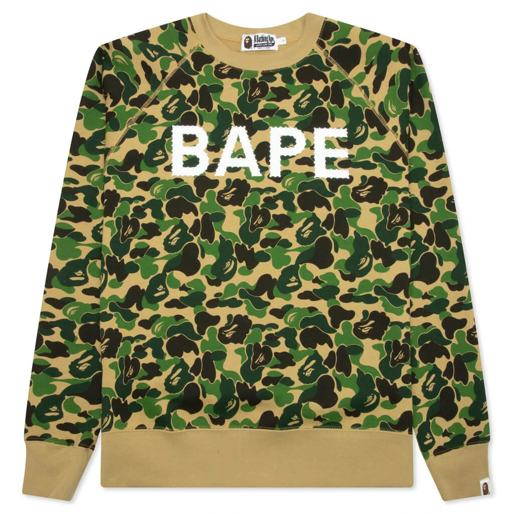 Abc Camo Crystal Stone Crewneck - Green 3 Abc Camo Crystal Stone Crewneck - Green
