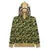 Abc Camo Double Shark Full Zip Hoodie - Green
