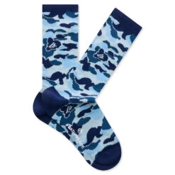 Abc Camo Jacquard Socks - Blue