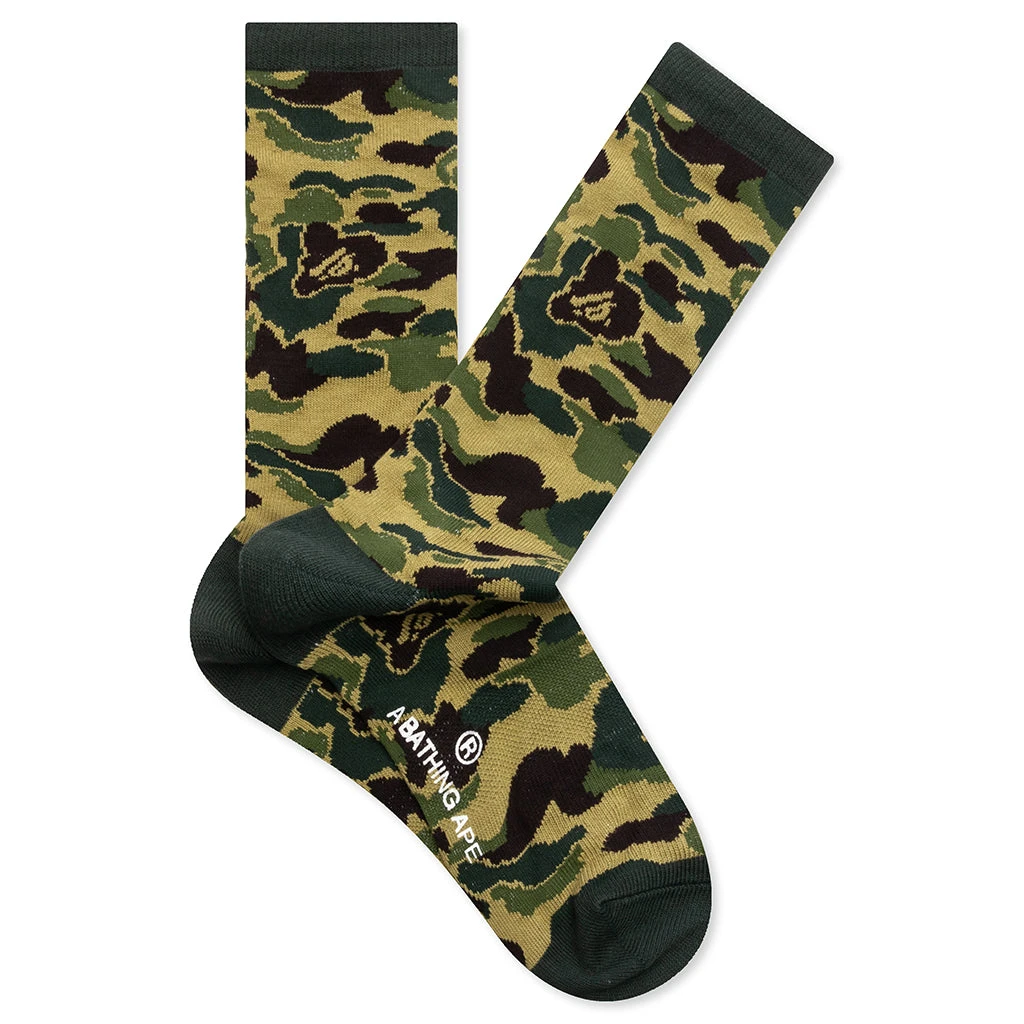 Abc Camo Jacquard Socks - Green 3 Abc Camo Jacquard Socks - Green