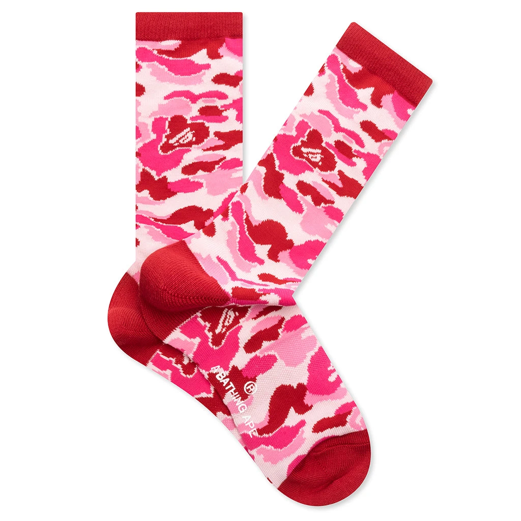 Abc Camo Jacquard Socks - Pink 3 Abc Camo Jacquard Socks - Pink