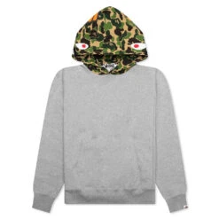 Abc Camo Shark Pullover Hoodie - Gray