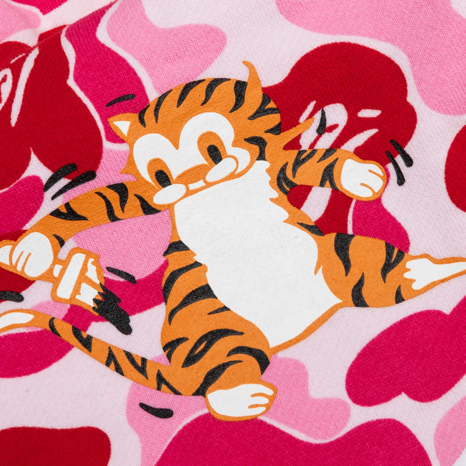 Abc Camo Tiger Full Zip Hoodie - Pink 7 Abc Camo Tiger Full Zip Hoodie - Pink - Image 5