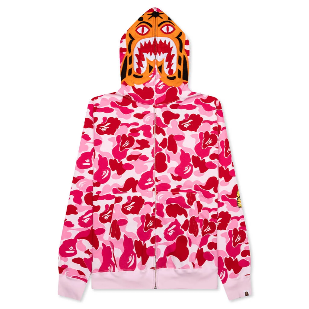 Abc Camo Tiger Full Zip Hoodie - Pink 3 Abc Camo Tiger Full Zip Hoodie - Pink