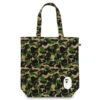 Abc Camo Tote Bag - Green -Feature store Abc Camo Tote Bag Green 001BAK801010M GRN 12 23 24 Feature VR