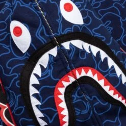 Bape 30th Anniversary Line Camo Shark Full Zip Hoodie - Navy -Feature store Bape 30th Anniversary Line Camo Shark Full Zip Hoodie Navy 001ZPJ701001FNVY 12 07 23 Feature KN 10