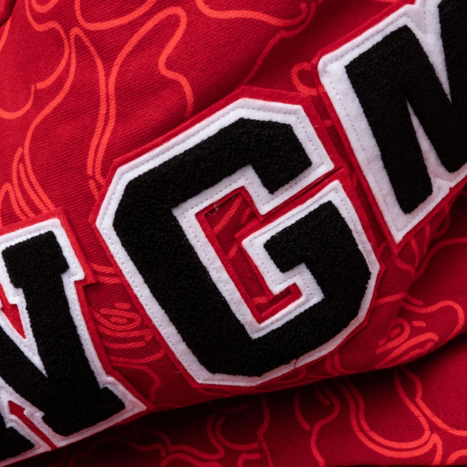 Bape 30th Anniversary Line Camo Shark Full Zip Hoodie - Red 8 Bape 30th Anniversary Line Camo Shark Full Zip Hoodie - Red - Image 6