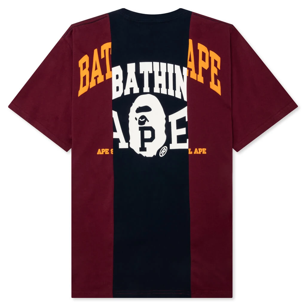 Bape Badges Color Blocking Tee - Navy 4 Bape Badges Color Blocking Tee - Navy - Image 2