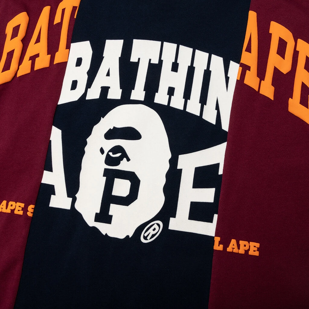 Bape Badges Color Blocking Tee - Navy 6 Bape Badges Color Blocking Tee - Navy - Image 4