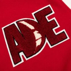 Bape Multi Motif Varsity Jacket - Red 11 Bape Multi Motif Varsity Jacket - Red -Feature store Bape Multi Motif Varsity Jacket M Red 001HJJ801001M 12 07 23 Feature KN 12