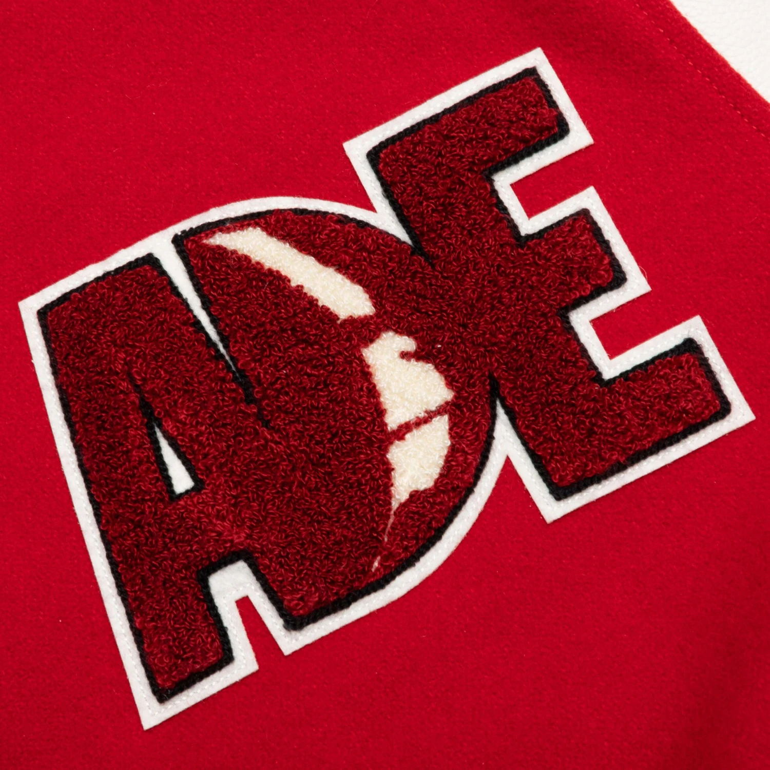 Bape Multi Motif Varsity Jacket - Red 5 Bape Multi Motif Varsity Jacket - Red - Image 3