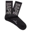 Bape Socks - Black 2 Bape Socks - Black -Feature store Bape Socks Black 001SOJ801003MBLK00 12 04 23 Feature VR