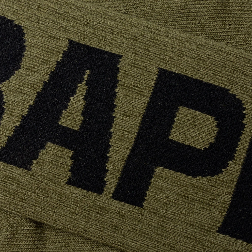 Bape Socks - Olive Drab 4 Bape Socks - Olive Drab - Image 2