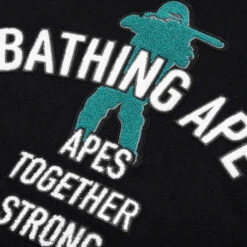 Bape Varsity Jacket - Black -Feature store Bape Varsity Jacket Black 001HJK301002M BLK 02 15 24 Feature KN 7