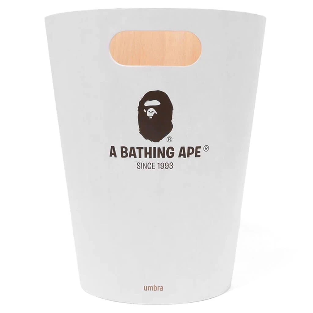Bape X Umbra Woodrow Trash Can - White 3 Bape X Umbra Woodrow Trash Can - White