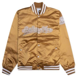Baseball Varsity Jacket - Beige