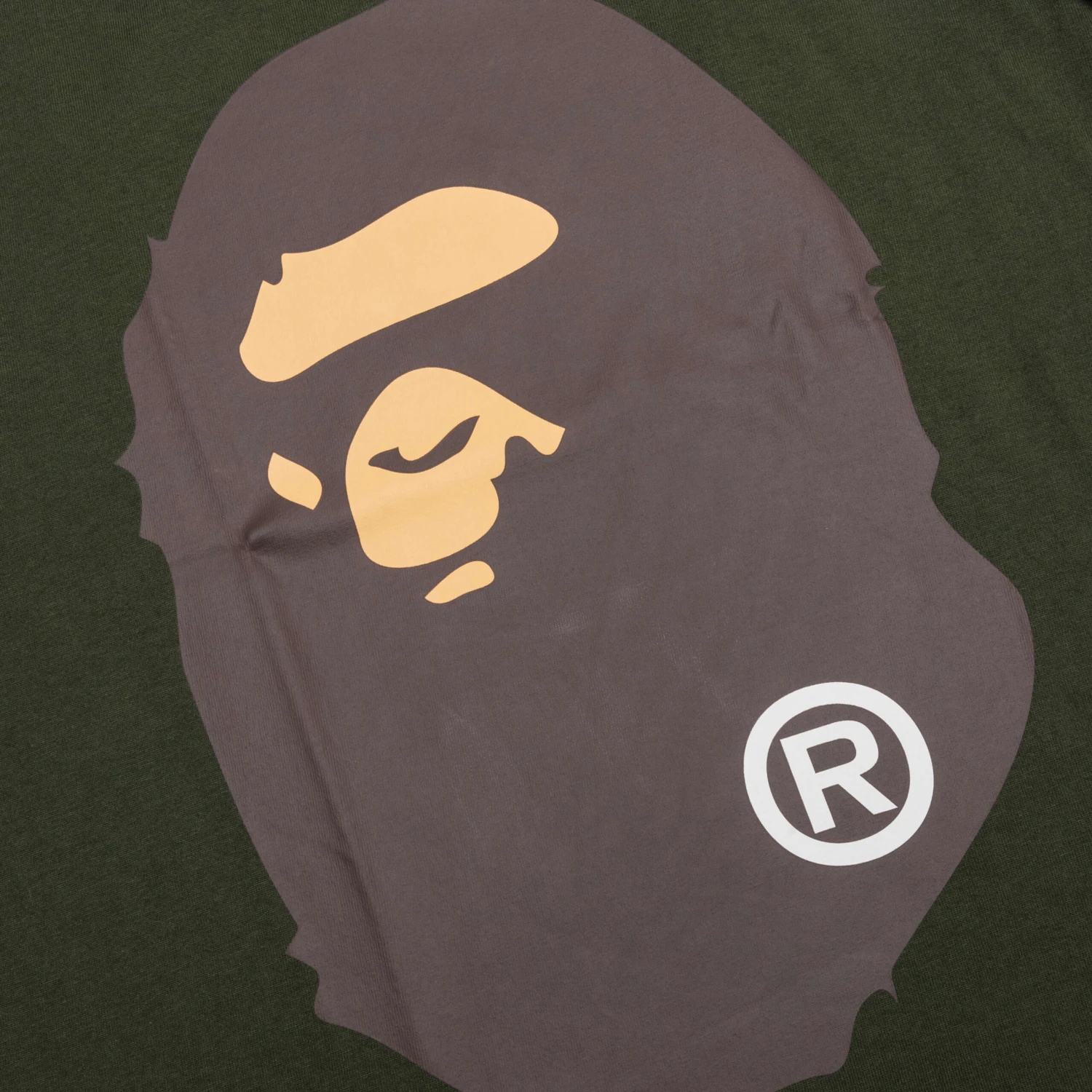 Big Ape Head Tee - Olive Drab 5 Big Ape Head Tee - Olive Drab - Image 3