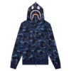 Camo Shark Full Zip Hoodie - Navy 2 Camo Shark Full Zip Hoodie - Navy -Feature store Camo Shark Full Zip Hoodie Navy 001ZPJ201003MNVY 06 29 23 Feature KN MG