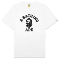 City Camo College Tee - White/Black