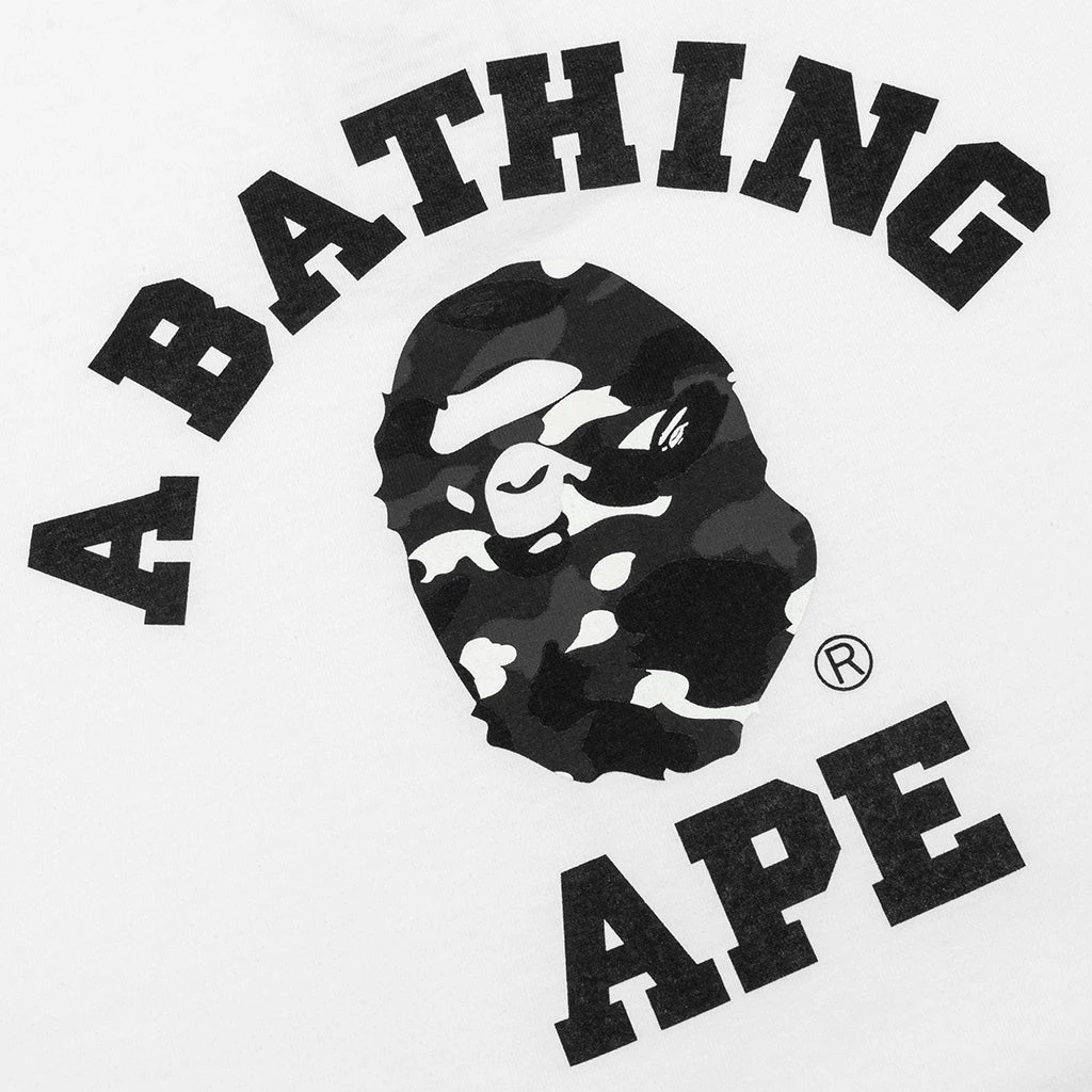 City Camo College Tee - White/Black 5 City Camo College Tee - White/Black - Image 3