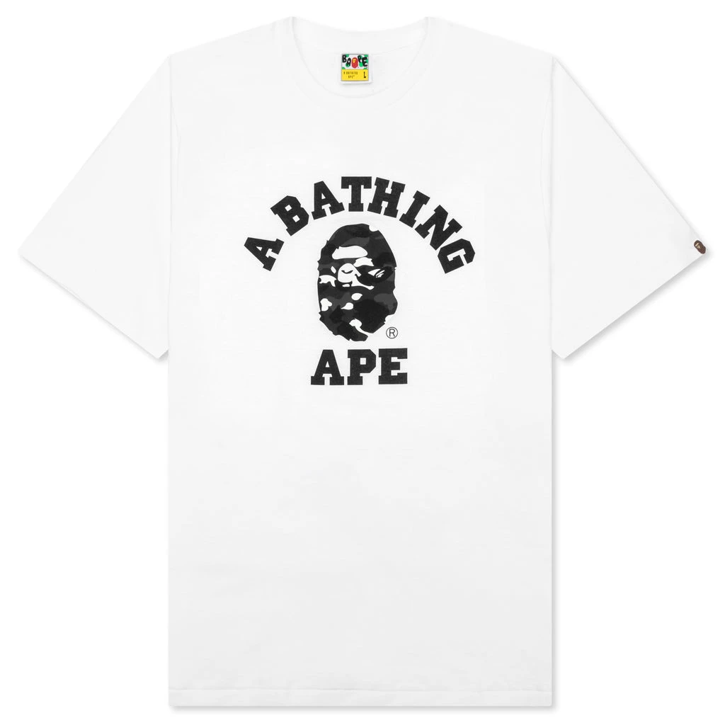 City Camo College Tee - White/Black 3 City Camo College Tee - White/Black