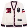 College Badges Knit Cardigan - Ivory -Feature store College Badges Knit Cardigan M Ivory 001KNJ801051IIVY 09 13 23 Feature VR