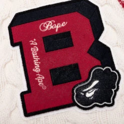 College Badges Knit Cardigan - Ivory 9 College Badges Knit Cardigan - Ivory -Feature store College Badges Knit Cardigan M Ivory 001KNJ801051IIVY 09 13 23 Feature VR 8