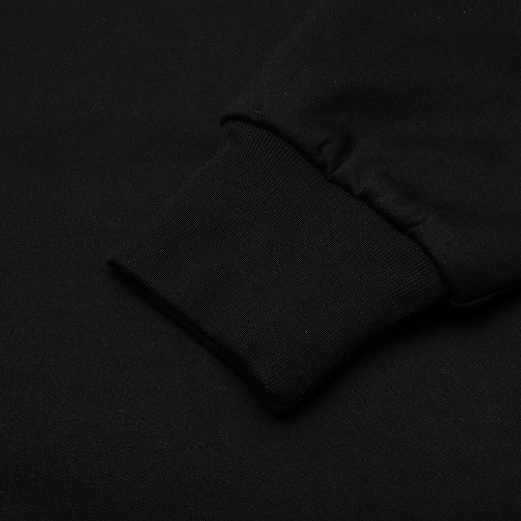 College Puffy Relaxed Fit Pullover Hoodie - Black 6 College Puffy Relaxed Fit Pullover Hoodie - Black - Image 4