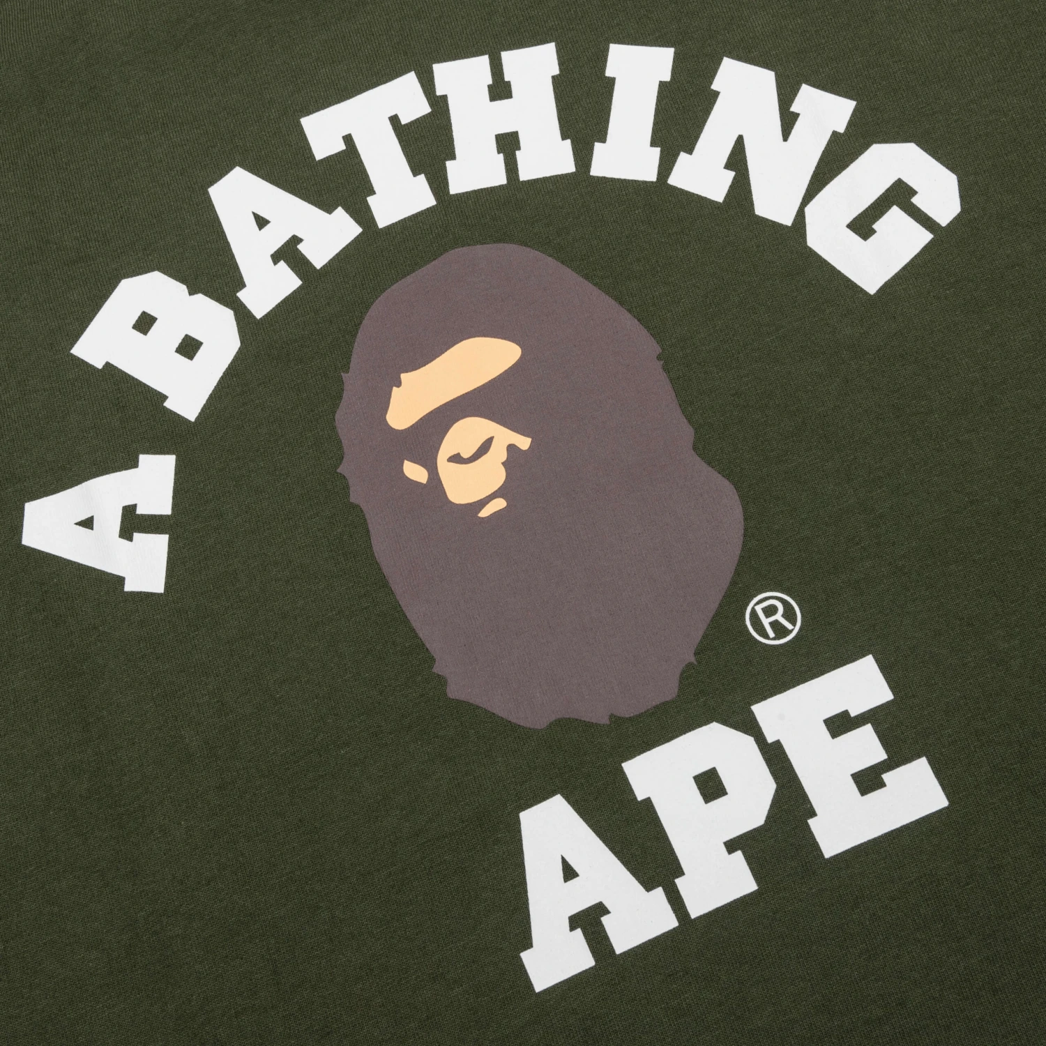 College Tee - Olive Drab 5 College Tee - Olive Drab - Image 3