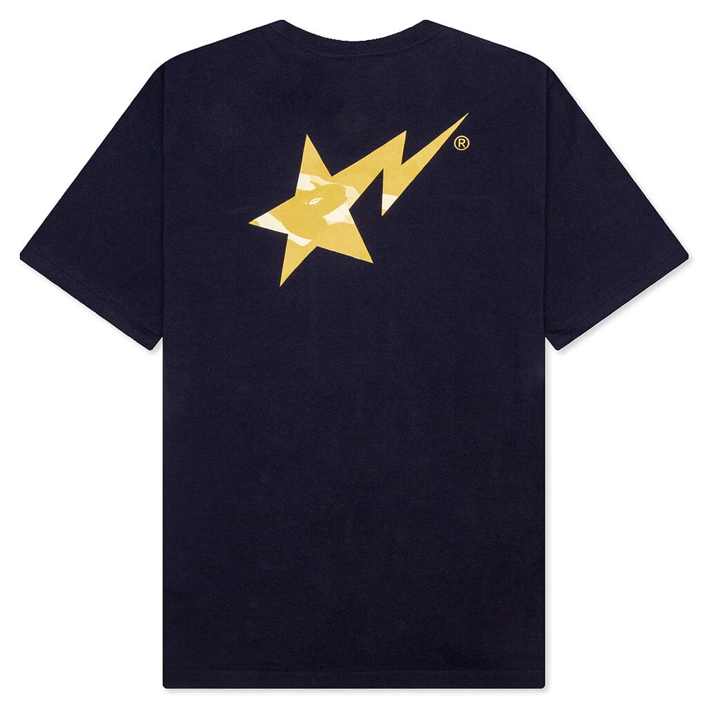 Color Camo Bape Sta Logo Tee - Navy 4 Color Camo Bape Sta Logo Tee - Navy - Image 2
