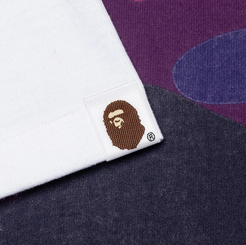 Color Camo Big Ape Head Tee - White/Purple 6 Color Camo Big Ape Head Tee - White/Purple - Image 4